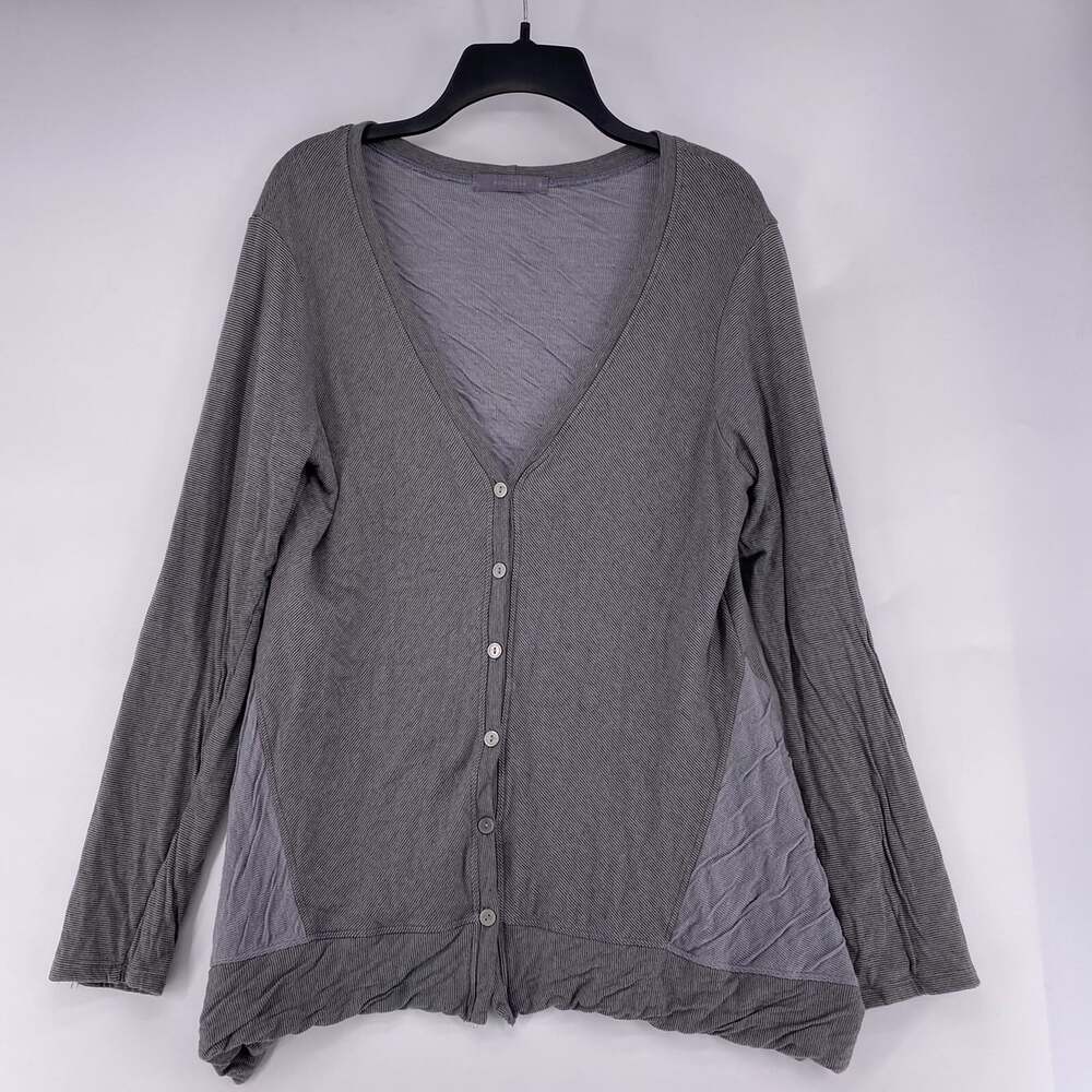 Cut Loose Women’s Size Medium Button Up Deep V-Neck Long  Lagenlook Sleeve Shirt